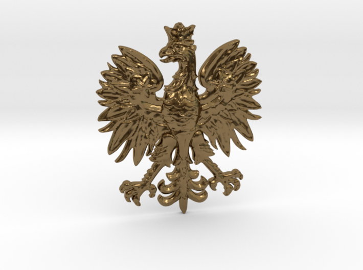 Polish Eagle Pendant 3d printed