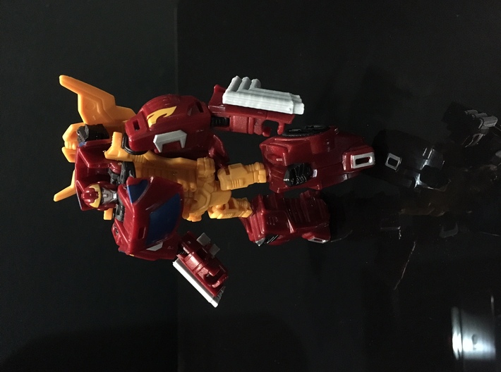 Combiner Wars Rodimus Side Fender exhaust pipes 3d printed