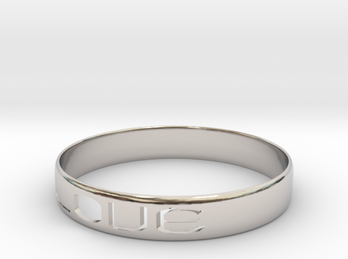RING LOVE U.S Size 8 3d printed