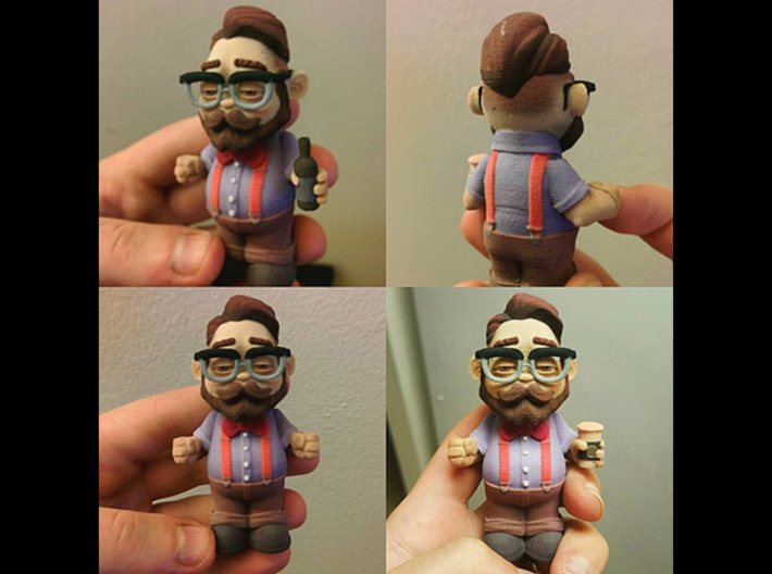 Lil'hipster 3d printed different hand attachments shown