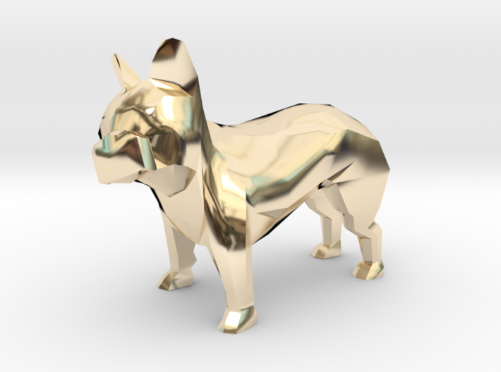 Low Poly French Bulldog 3d printed
