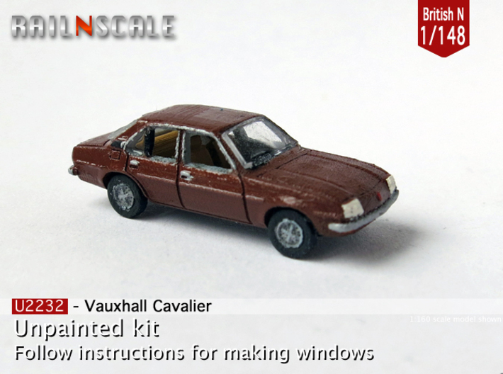 Vauxhall Cavalier Mk1 (British N 1:148) 3d printed