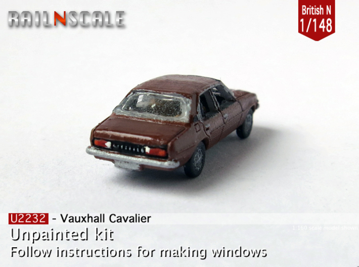 Vauxhall Cavalier Mk1 (British N 1:148) 3d printed