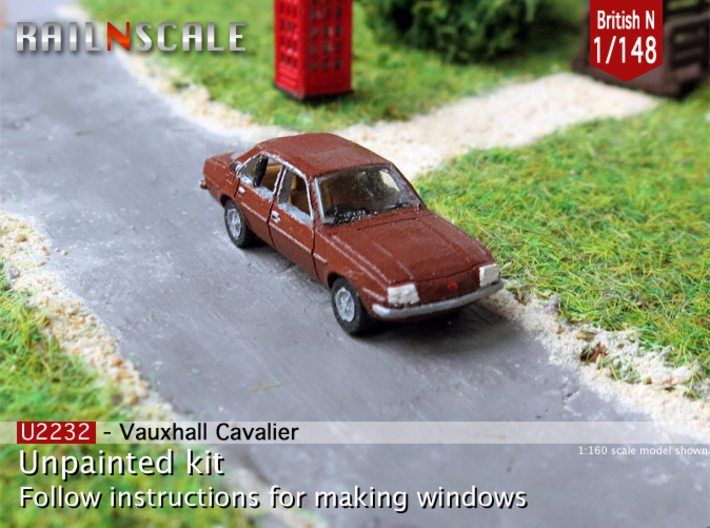 Vauxhall Cavalier Mk1 (British N 1:148) 3d printed 