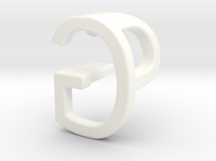 Two way letter pendant - GP PG 3d printed