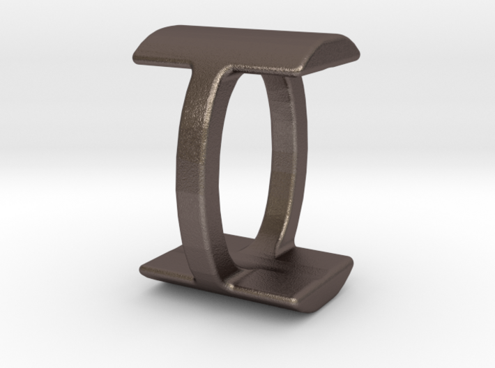 Two way letter pendant - IO OI 3d printed