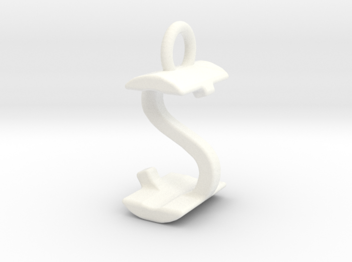 Two way letter pendant - IS SI 3d printed