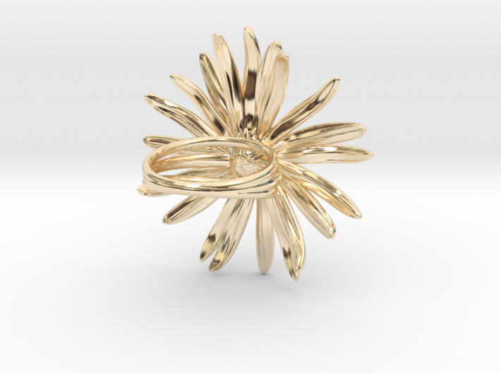 Daisy Ring 3d printed