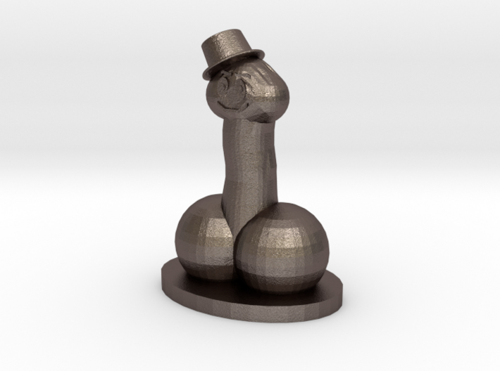 Top Hat Happy Face Statue 3d printed