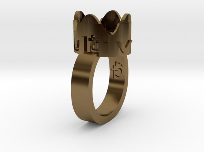 Crown Ring Corsage SIZE 7 3d printed