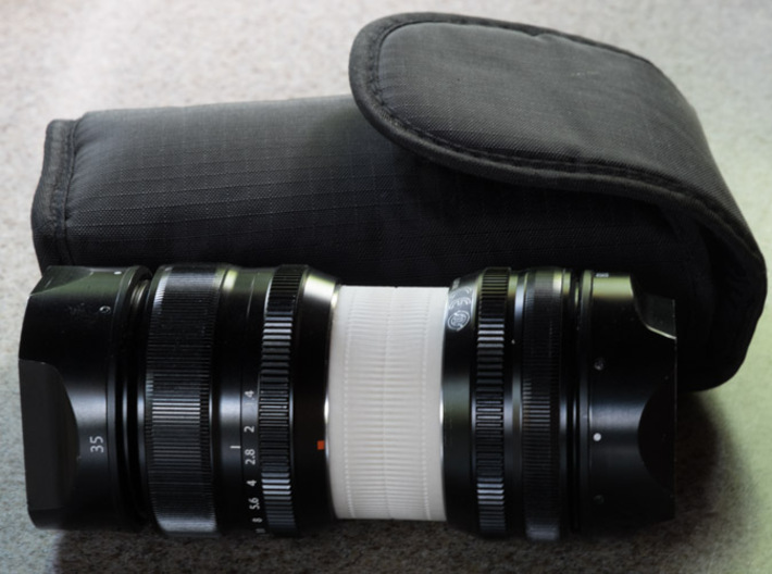 Fuji X mount double lens cap 3d printed 