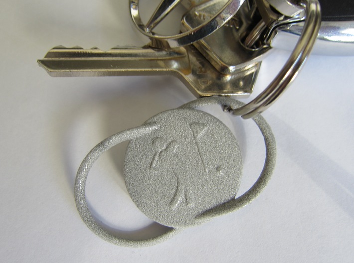 Double Keychain ( Customizable) 3d printed 