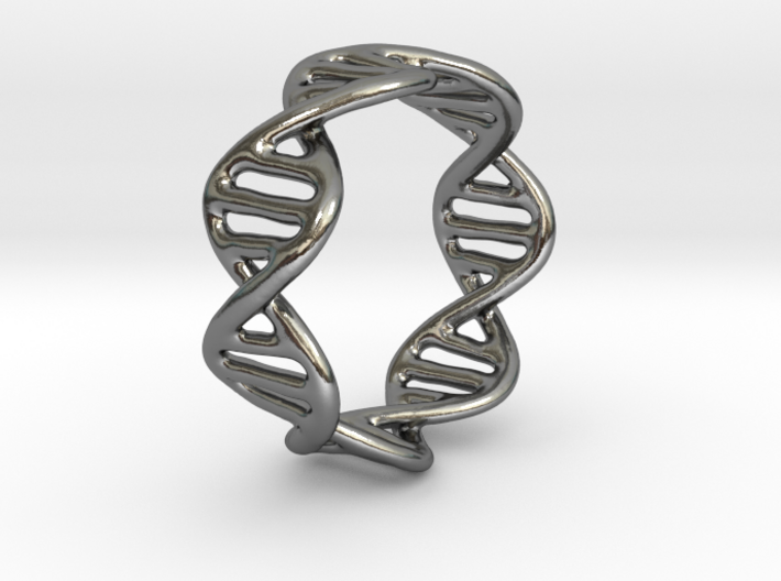 DNA Ring 3d printed