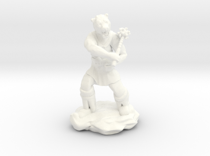 Werebear With Mace 3d printed