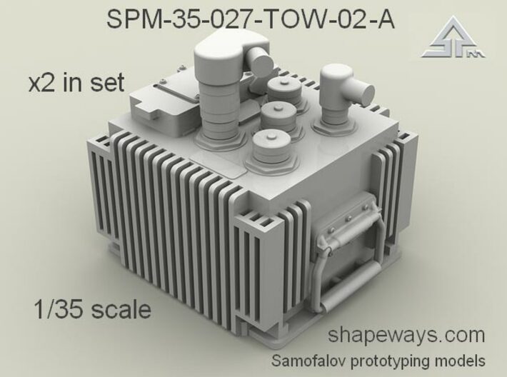 1/35 SPM-35-027-TOW-02-A x2 in set TOW FCS 3d printed