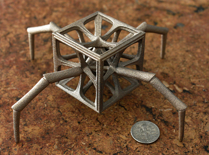 Arachno-Hedron 3d printed Steel