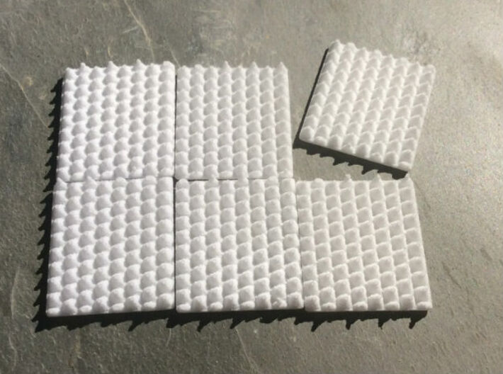 OO Gauge (1/76.2) Anti Trespass Mat Set of 6 3d printed After tab removal