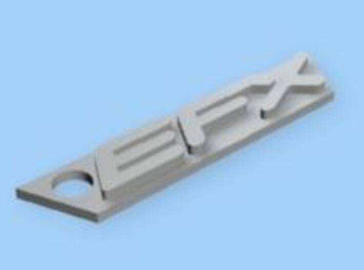 EFX Key Chain 50mm Long 10mm Tall.stl 3d printed