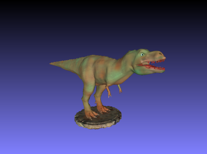 Dinosaurs World Tyrannosaurus Trex Full Color 3d printed 