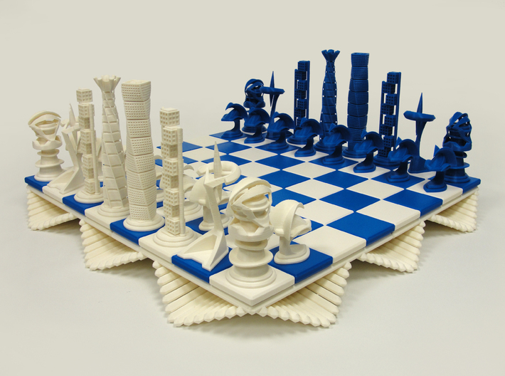Chess Set Pieces White (PART 4) 3d printed 3D Printed Prototype
