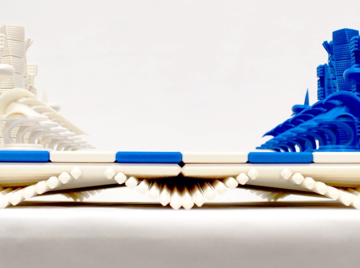 Chess Set Pieces Blue (PART 5) 3d printed 3D Printed Prototype