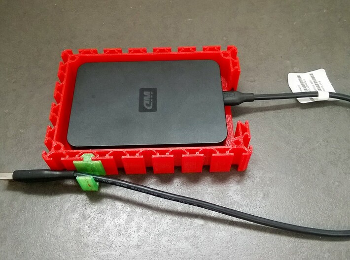 Profile HDD Case 3d printed 