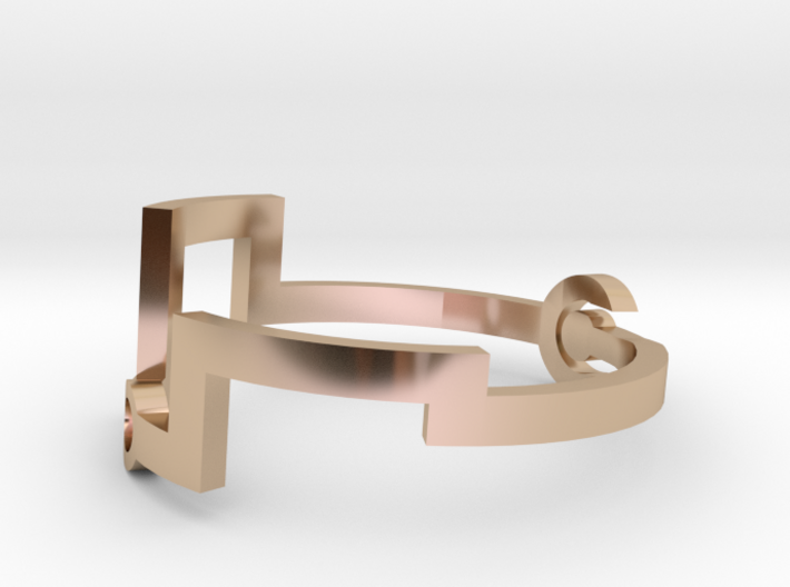 Link [Bangle Bracelet ∅ 6 cm] 3d printed
