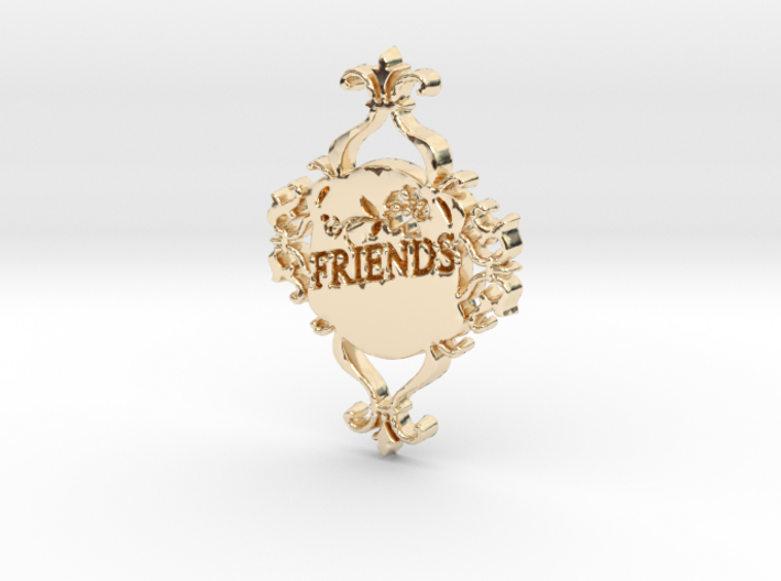 Special Friends Pendant 3d printed