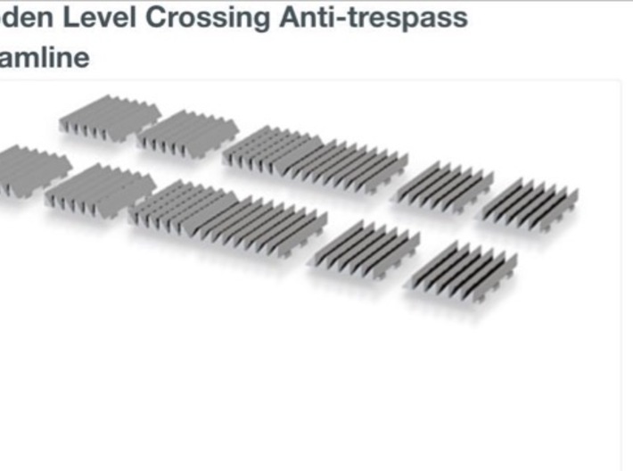 Wooden Level Crossing Anti-trespass Streamline 3d printed 