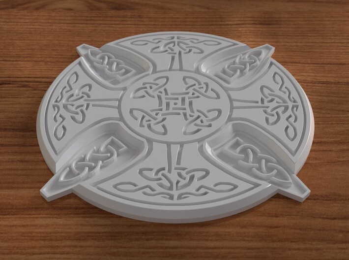 Celtic Design Coaster 3d printed A rendered image  of the coaster