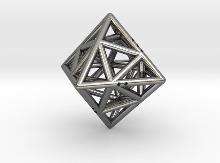 Octahedon with Icosahedron inside 3d printed