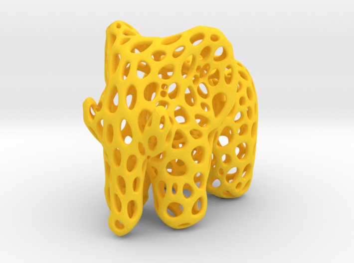 Elephant - Voronoi (LARGE) 3d printed