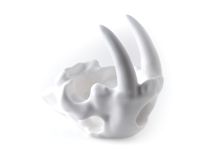 Smilodon Skull Planter 3d printed 