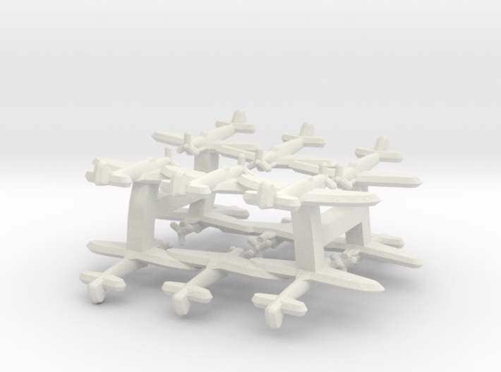 Fairey Firefly (Triplet) 1:900 x4 3d printed