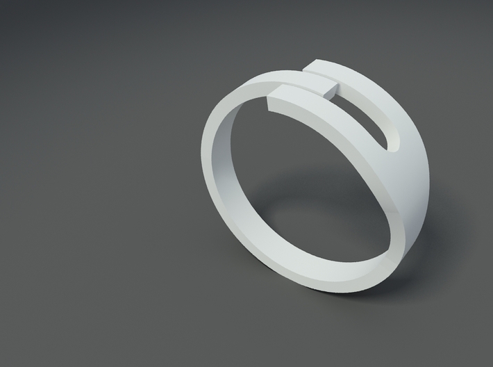 H Ring 3d printed 
