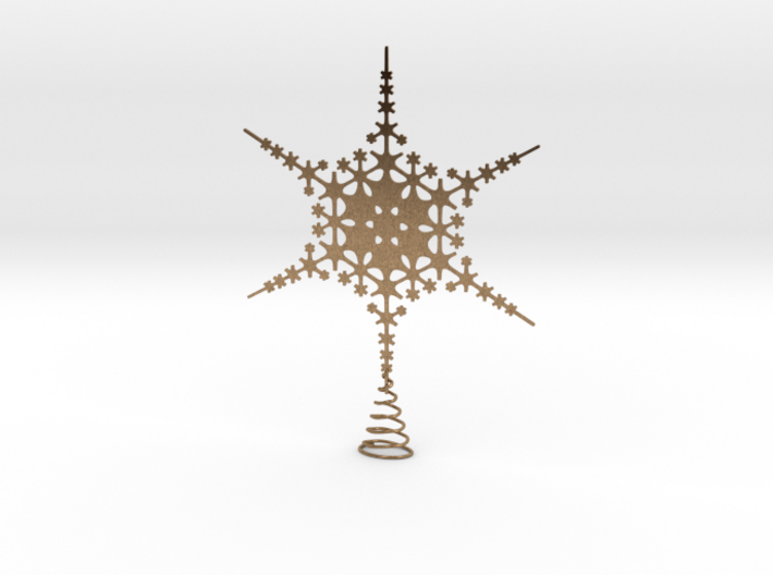 Sparkle Snow Star - Fractal Tree Top - LP1 - S 3d printed