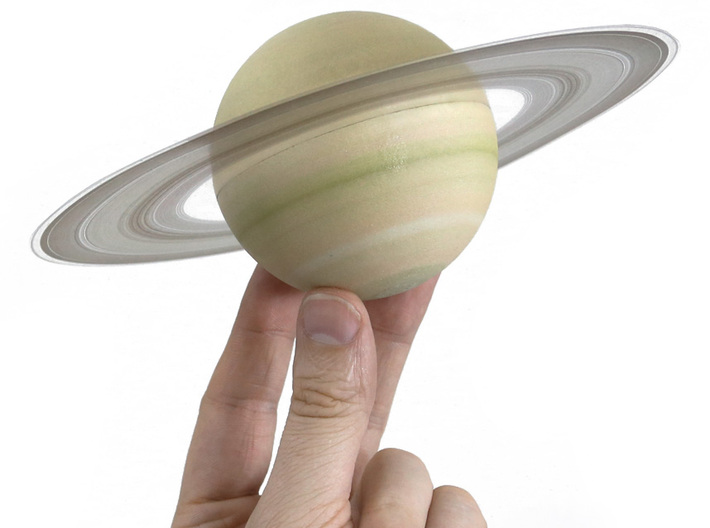 True scale model Solar-System. Moons & all planets 3d printed 