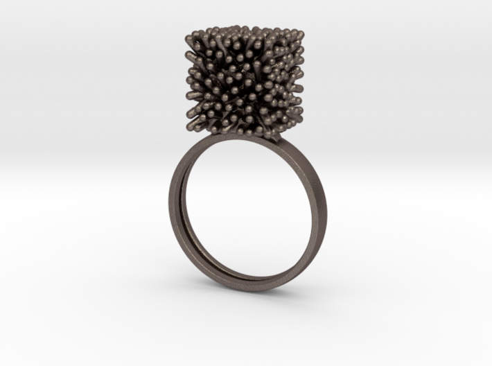 Constantina Architectural Coral Ring 3d printed