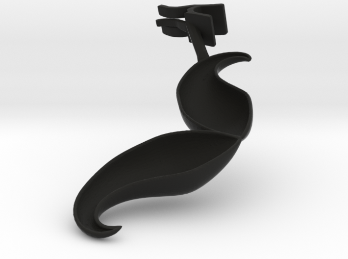 Mustache Drink ID Clip - Droopy Handlebar Style (P 3d printed Clip it to Your Drink and Never Lose It Again!
