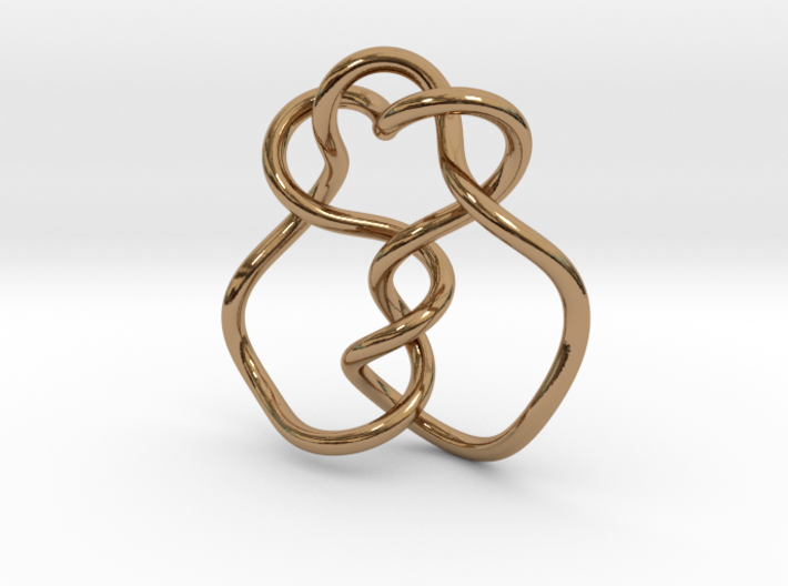 0361 Hyperbolic Knot K5.20 3d printed