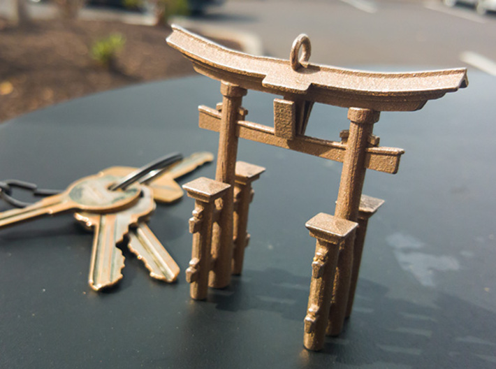 Torii Gate Pendant / Keychain 3d printed A print I gave away on YouTube