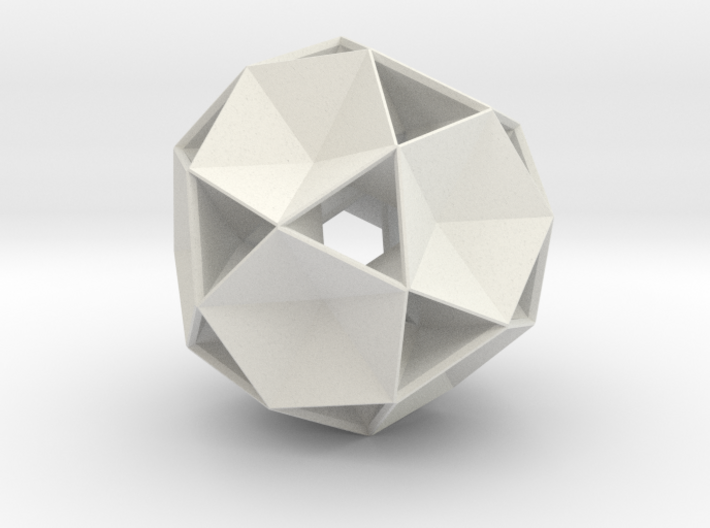 Icosidodecahedron 3d printed