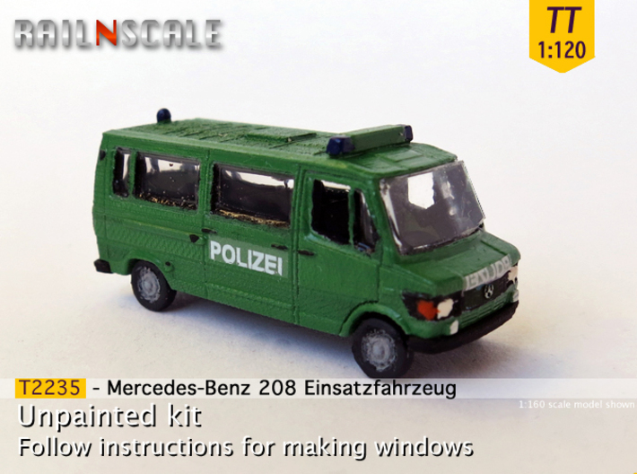 Mercedes-Benz 208 Einsatzfahrzeug (TT 1:120) 3d printed