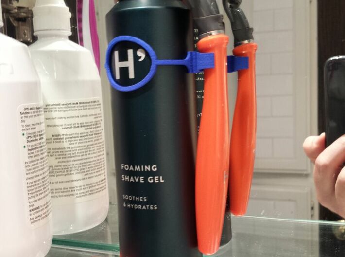 Shave cream can clip compatible with Harry's Razor 3d printed 