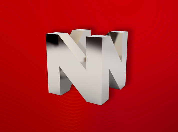 N64 Logo 3d printed 