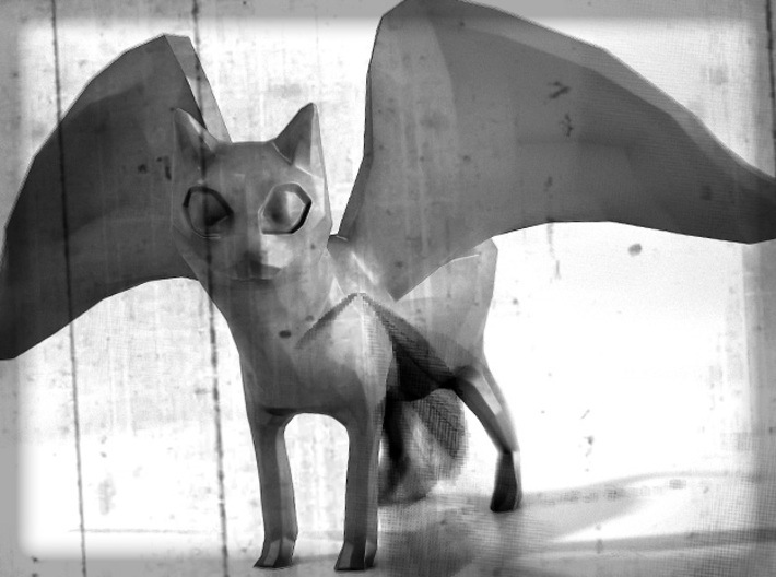 Flying Tron Kitten 3d printed 