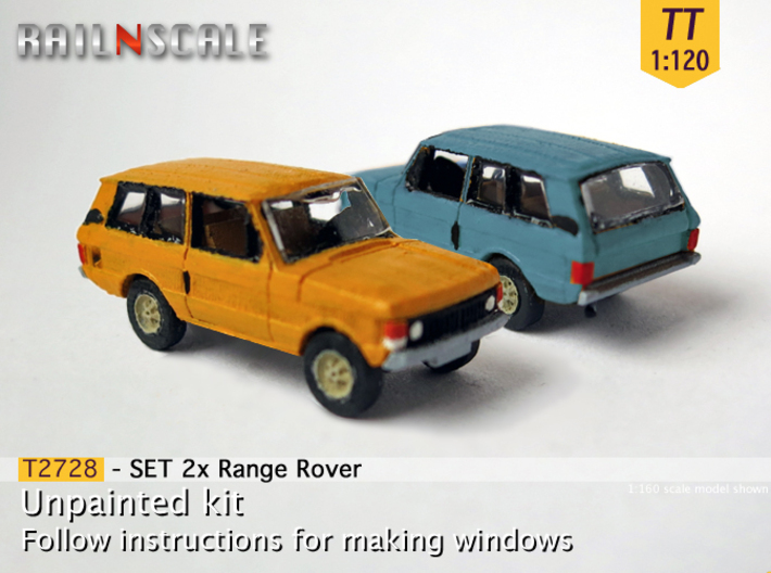 SET 2x Range Rover (TT 1:120) 3d printed