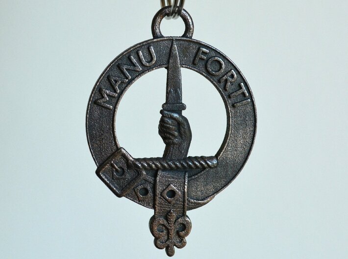 MacKay Clan Crest key fob 3d printed 