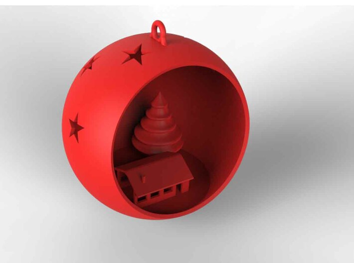 Christmas Bauble 4 3d printed 