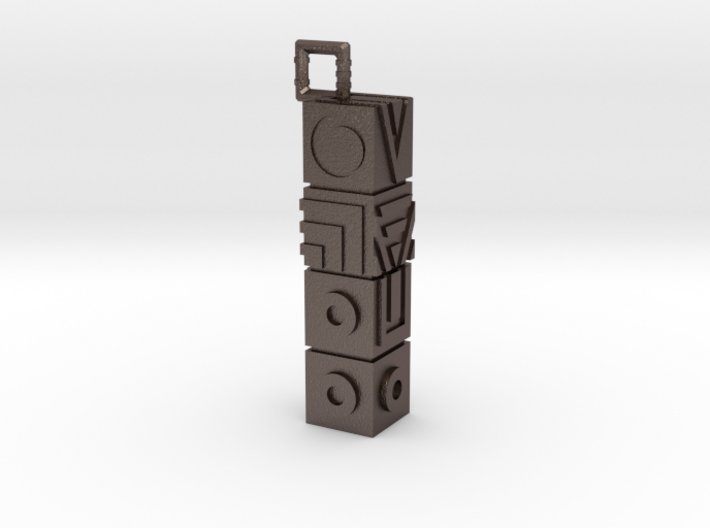 Monument Valley Totem Keychain 3d printed